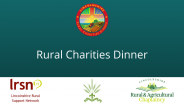 Final Rural Charity Dinner sponsor announced